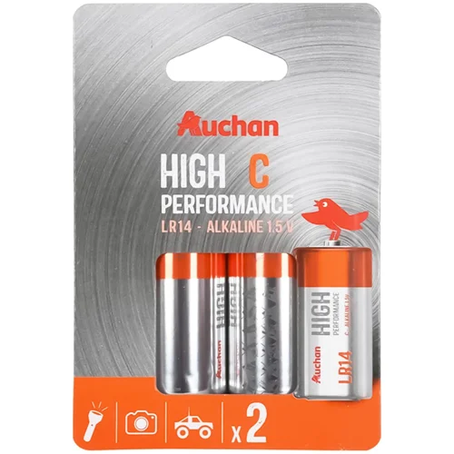 Батарейки Auchan Premium LR14 C 2шт