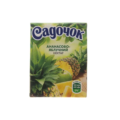 Нектар Ананас-яблуко Садочок т/п 0.2л