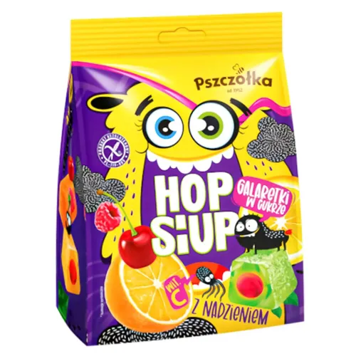Цукерки Pszczolka желейні фруктові з начинкою 250г