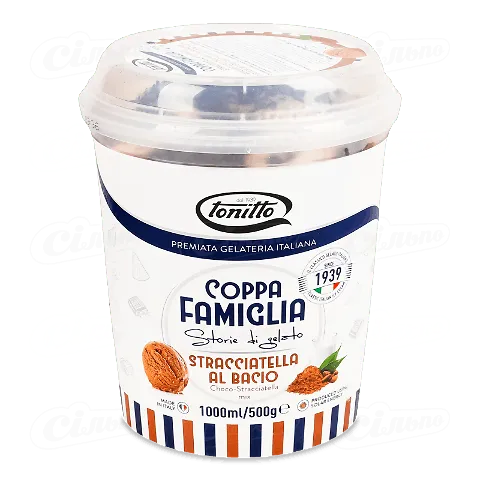 Морозиво Tonitto з какао і шоколадом, 500г