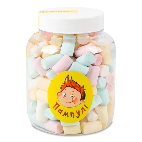 Цукерки Маршмеллоу Мультиколор Пампулі П/б, 100г