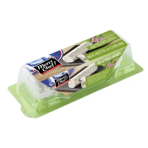 Сир Merci Chef Buchette de Chevre козячий з часником та травами 45% 125г