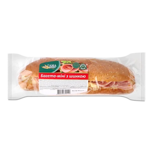 Багет Міні З Шинкою Гама, В/К, 150 Г