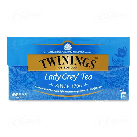 Чай чорний Twinings Lady Grey, 25*2г