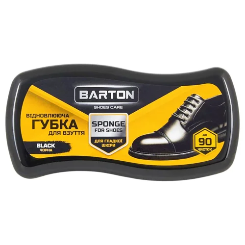 Губка для блиску Barton для гладкої шкіри чорна