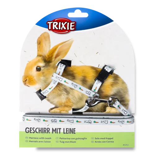 Шлейка Для Кролика З Повідцем, 25-44см, 1.25м, №6263 Trixie, 1шт
