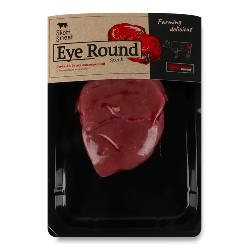 Яловичий Ай Раунд Стейк Вищого Ґатунку, 0.5 кг