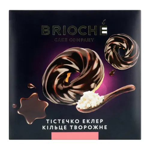 Тістечко Еклер - кільце творожне Brioche к/у 0.18кг