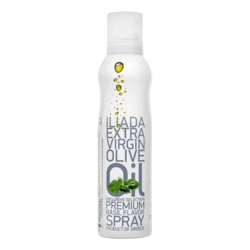 Оливкова олія Iliada EV з базиліком спрей,200мл
