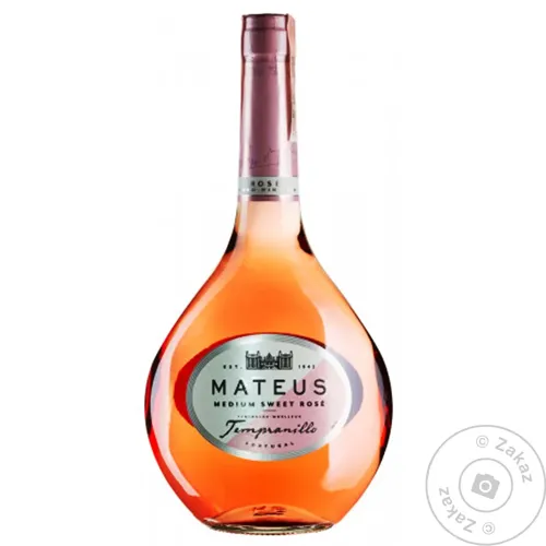Вино Sogrape Vinhos Mateus Tempranillo Rose рожеве напівсолодке 10.5% 0.75л