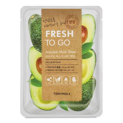 Маска для обличчя Тканинна Avocado Fresh To Go, Тонімолі, 25г