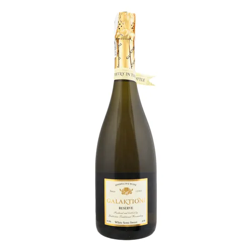 Вино ігристе 0.75л 11.5% біле напівсолодке Reserve Galaktioni пл