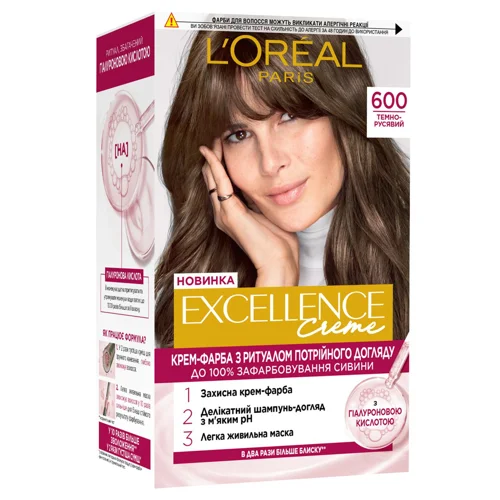 Фарба для волосся L'Oreal Paris Excellence Creme 600 Темно-русявий