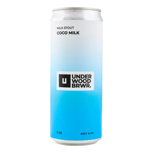 Пиво 0.33л 4.4% темне нефільтроване Coco Milk Underwood Brewery з/б