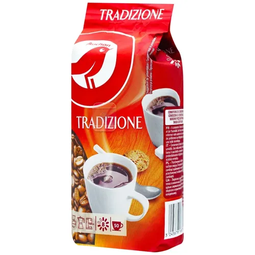 Кава Ашан традиційна в зернах 250г