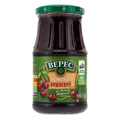 Конфітюр вишневий Верес с/б 370г
