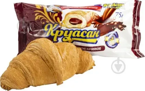 Круасан «Агробізнес» з шоколадною начинкою, 75г