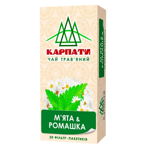 Чай трав'яний Карпати М'ята та ромашка 1,25г*20шт