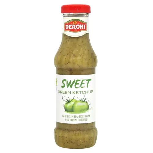 Кетчуп солодкий зелений Дероні 320г
