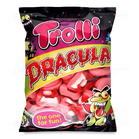 Цукерки Trolli «Дракула» жувальні, 200г
