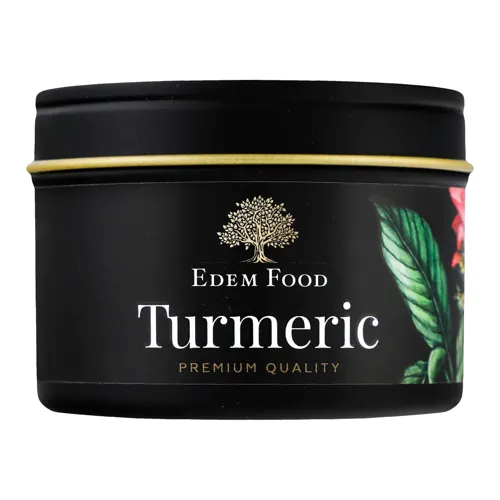 Куркума порошок Edem Food з залізною банкою 50г