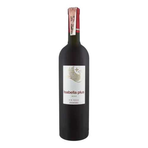 Вино 0.75л 10.5% червоне напівсухе Isabella plus пл
