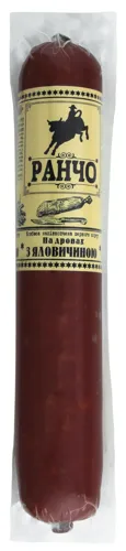 Колбаса Ранчо на дровах з яловичиною напівкопчена 1с