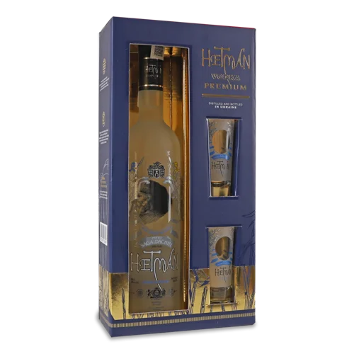 Горілка В/Ґ Premium 700мл 40% + 2 Чарки, К/У