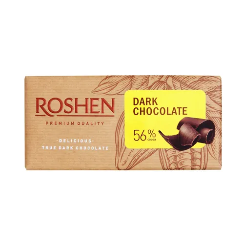 Шоколад 56% чорний Roshen м/у 90г