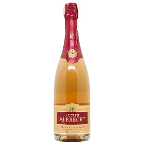 Вино ігристе Lucien Albrecht Cremant d`Alsace рожеве брют 12% 0,75л