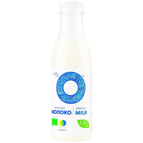 Молоко Organic Milk органічне пастеризоване 2,5% 450г