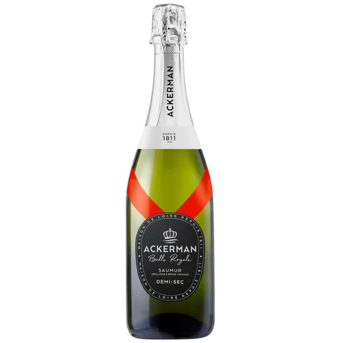 Вино ігристе Ackerman Bulle Royale Saumur Demi-Sec біле напівсухе 11,5% 0,75л