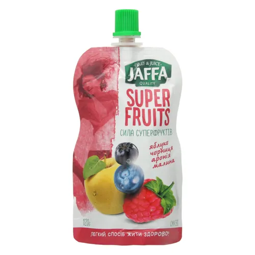 Смузі Яблуко-чорниця-аронія-малина Super Fruits Jaffa д/п 120г