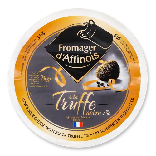 Сир Вищого Ґатунку З Чорним Трюфелем Fromager D’Affinois, 60%, кг