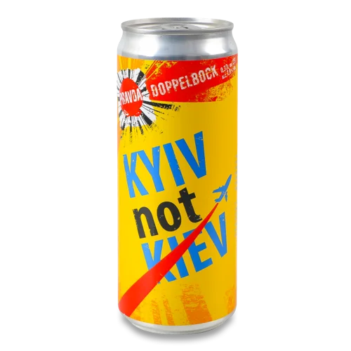 Пиво Темне Нефільтроване Непастеризоване Київ 0.33л 7% з/б