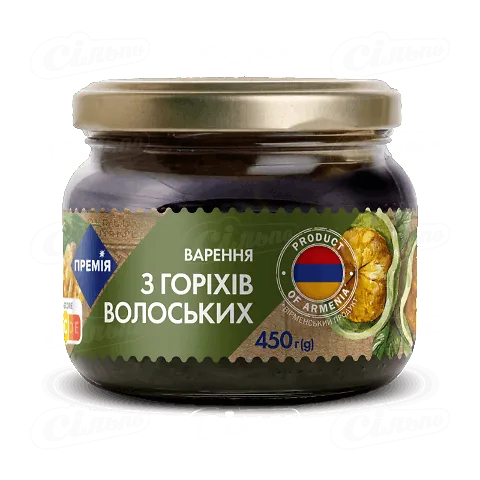 Варення «Премія»® з волоських горіхів, 450г