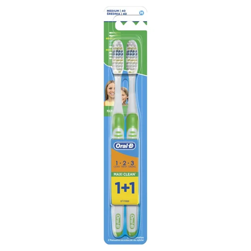 Зубна щітка Oral-B Maxi Clean середня 2шт