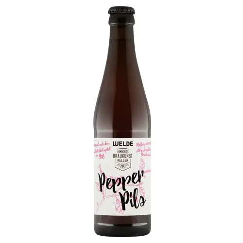 Пиво Welde Craft Collab Pepper Pils світле 4,8% 0,33л