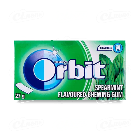 Гумка жувальна Orbit Tabs «М'ята», 27г