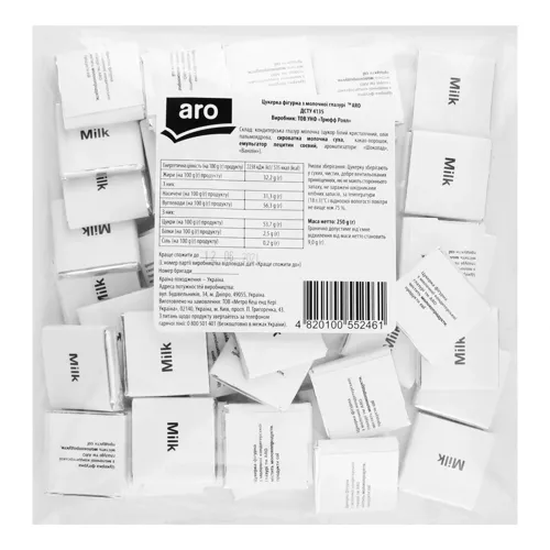 Цукерка фігурна з молочної глазурі Aro м/у 250г