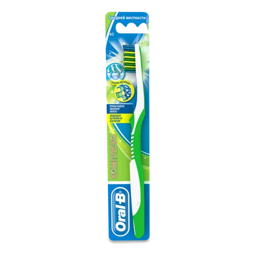 Зубна Щітка Середньої Жорсткості Антибактеріальна Комплекс Oral-B, 1шт