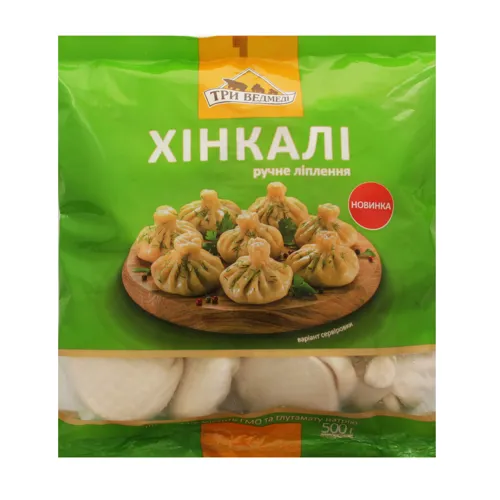Хінкалі заморожені Три ведмеді м/у 500г
