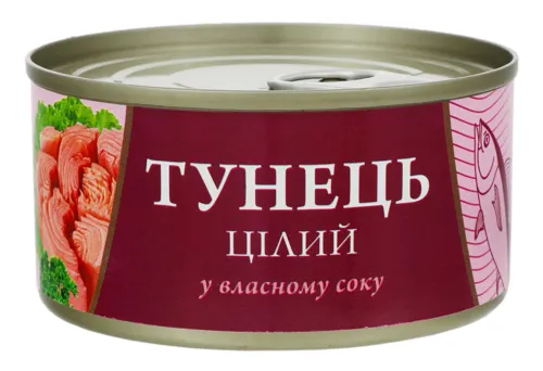 Тунець у власному соку Fish Line з/б 185г