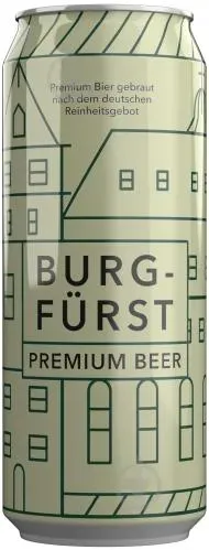 Пиво світле Burgfurst Pilsner 0.5л ж/б