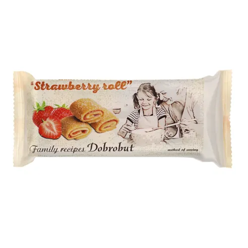 Печиво здобне «Strawberry roll» Dobrobut 0.15кг
