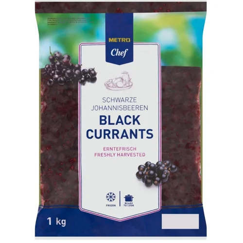 Чорна смородина Metro Chef свіжоморожена 1кг