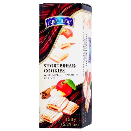 Печиво Primacookies пісочне з яблуком та корицею 150г