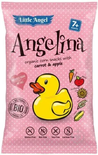 Кукурудзяні снеки Ангеліна органічні без глютену 30г п/ет ТМ Little Angel
