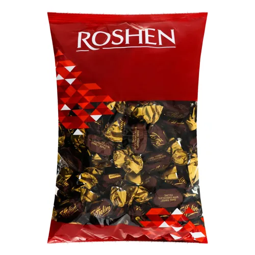Цукерки з ірісоподобної маси з шоколадною начинкою Toffelini Roshen кг