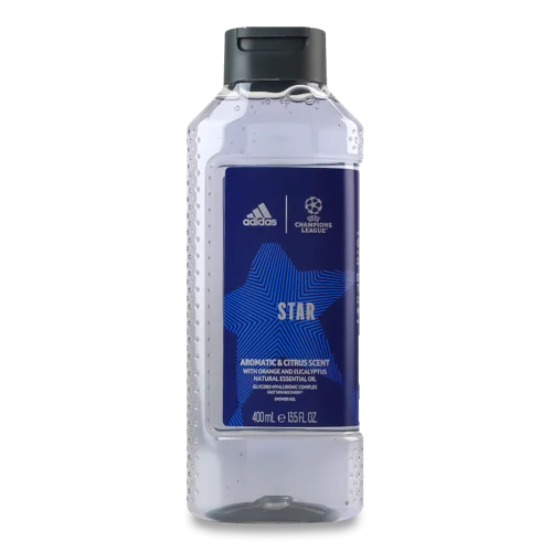 Гель для Душу Та Шампунь Чоловічий Aromatic&Citrus Scent Star Adidas 400мл